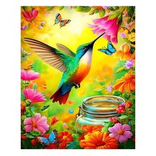 Birds Paint by Numbers Kit for Adults DIY Canvas Wall Art Home Decor Art Set