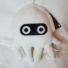 New 11” Super Mario Bros White Blooper Squid MarioKart Soft Plush Toy