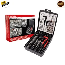 1/4-20 Inch Thread Repair Kit, HSS Drill Helicoil Repair Kit SAE