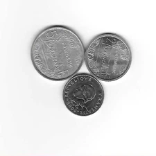 3 Coins from French Polynesia