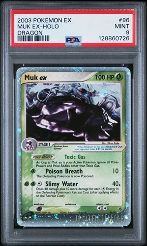 2003 Pokemon EX Muk Ex Holo Dragon #96 PSA 9 MINT