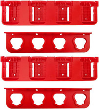 Plastic Battery Organizer Mount Holder Fit for Milwaukee M18 M12 Battery 2 fo...