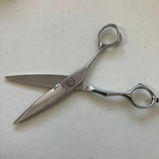 MIZUTANI SCISSORS BLACK-SMITH Ichi-Nino-San 2 #2 Blue Slide Dry Cut Offset Right