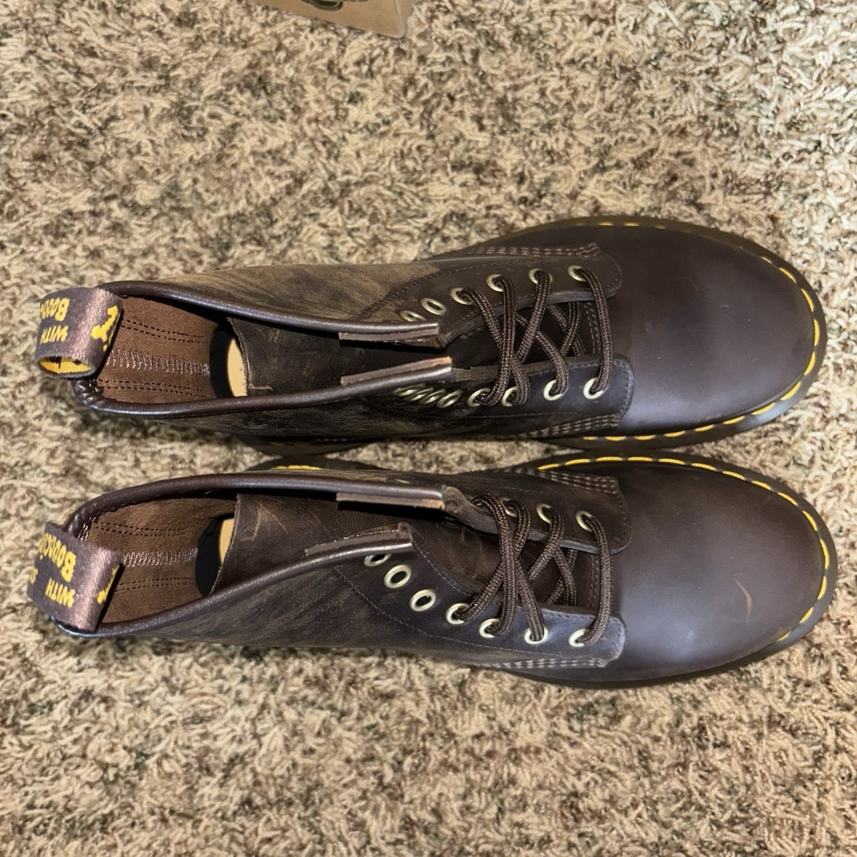 Dr. Martens 1460 Crazy Horse 11822203 Men 6 Women's 7 Gaucho Brown