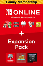 Nintendo Switch Online  Expansion Pack Family Membership 12 Months