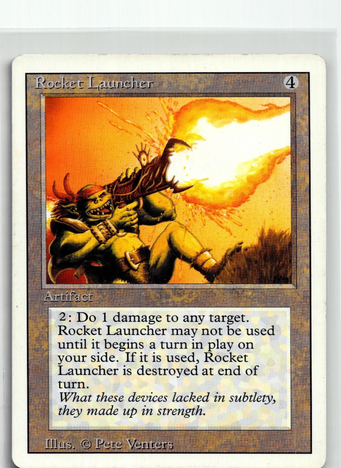 Rocket Launcher Rare Revised Edition Magic: The Gathering Lightly Played