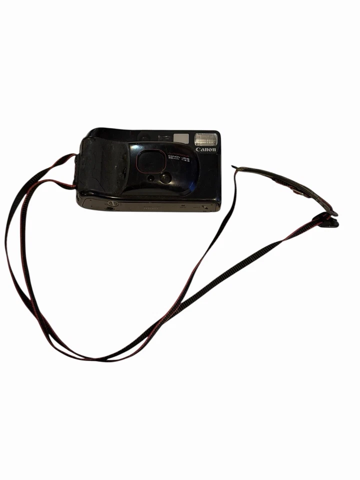 Cámara fotográfica Canon Sure Shot Supreme 35 mm de colección lente AF de 38 mm sin probar Foto 2 de 4