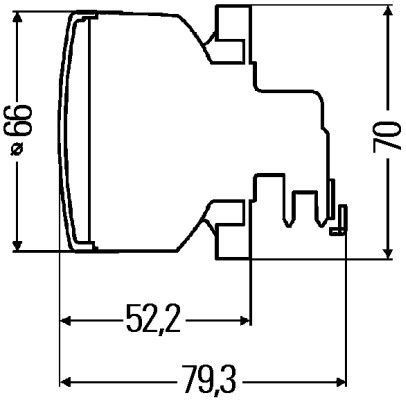 HELLA 2BA 009 001-107 DIRECTION INDICATOR Rear