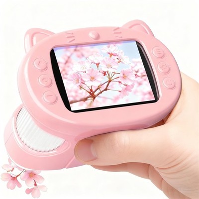 Handheld Digital Mini Microscope for Kids 1000X 4K Portable Pocket 2.4'' Scree...