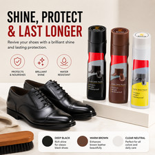 Liquid Leather Shoe Polish Black Neutral Shoe Care Cleaner Shine Conditioner