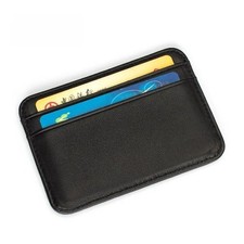 Card Holder - Slim Genuine Leather Wallet for Men - Thin Mini Design