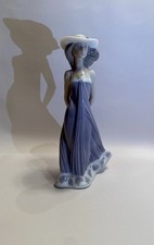 LLADRO Porzellan Figur 5644 Susanne Frau Im Kleid Mit Hut Top Zustand.