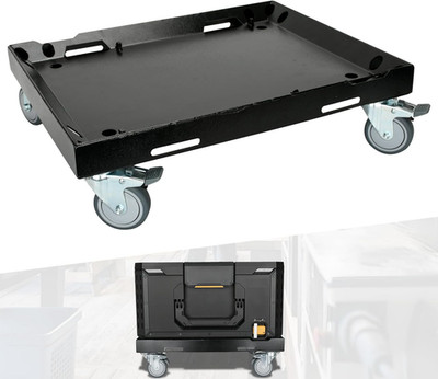 Heavy Duty Metal Tool Box Dolly for Toughbuilt Stacktech, Metal Rolling Utility