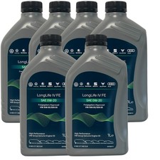 6x1 Liter Original VW Audi Seat Skoda 0W20 Motoröl 50800/50900 LL IV FE 0W-20 ÖL