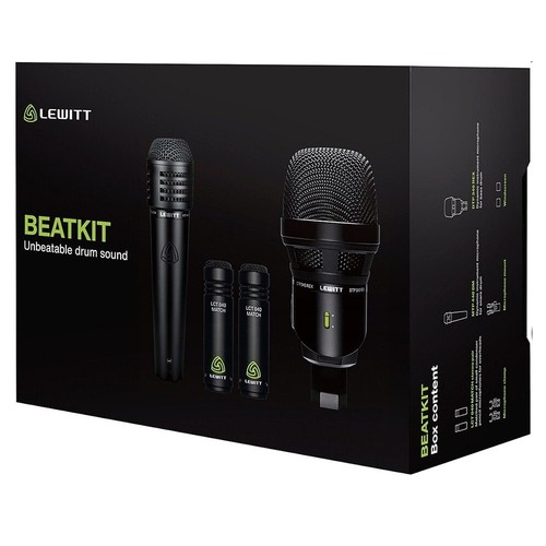 LEWITT BEATKIT 4-Piece Top-Tier Sounding Drum Mic Pack - Picture 6 of 6