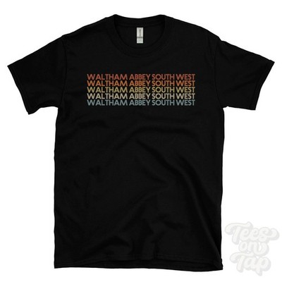 WALTHAM ABBEY SOUTH WEST WIEDERHOLTES RETRO-STIL T-SHIRT Herren & Damen UK Place