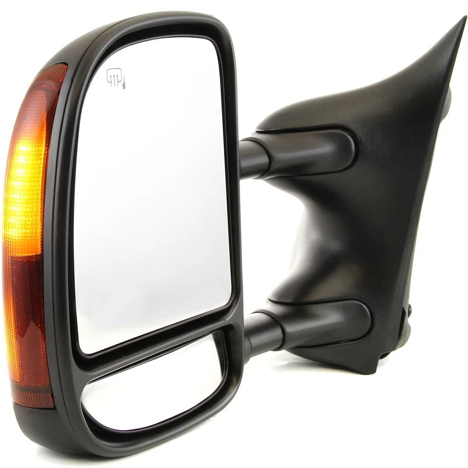 Tow Mirror For 2002 2005 2007 Ford F-250 Super Duty Driver Side Power Heated - Image 3 of 4