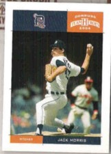 JACK MORRIS 2004 Donruss Team Heroes #156. TIGERS