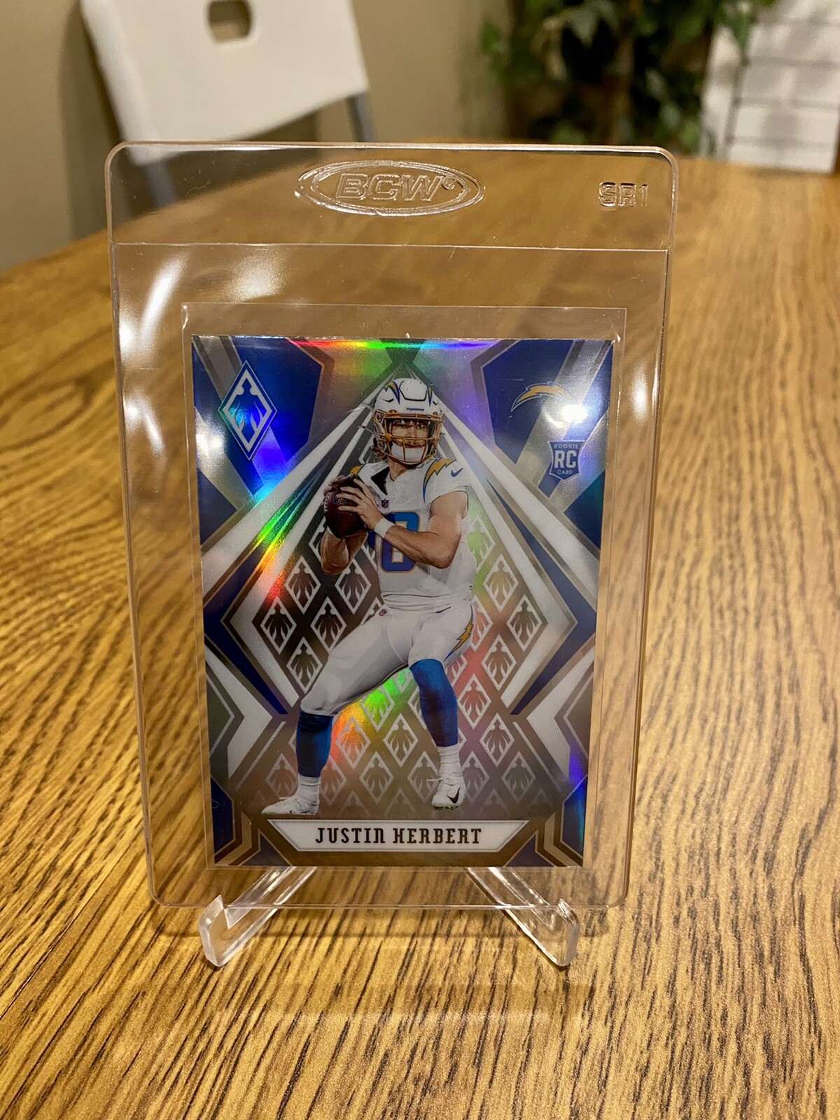 Justin Herbert 2020 Panini Phoenix Prizm Silver Holo #103 Rookie RC Card