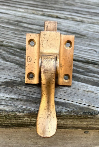 Vintage H.S. Getty & Co. Spring Loaded Bronze Window/Door/Boat Latch
