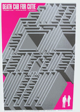 AFFICHE DE CONCERT DEATH CAB FOR CUTIE PORTLAND 2005 TODD SLATER SÉRIGRAPHIE ORIGINALE