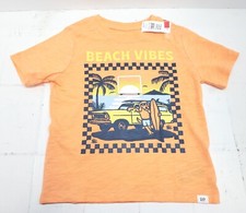 Baby Gap Orange Creamsicle Beach Vibes Shark T Shirt Toddler