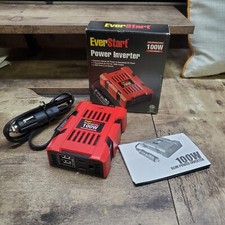 EverStart 100W Vehicle Power Inverter Converter DC/AC 12v to 110v 2 USB Ports