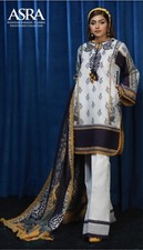 Pakistani Shalwar Kameez Stitched Asim Jofa  Size: L 