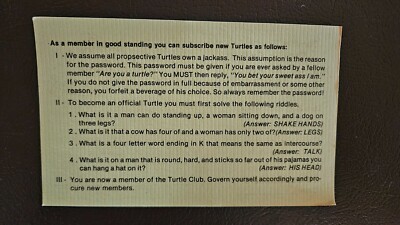 Vintage International Association of Turtles Official Membership