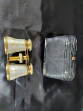 Vintage Lemaire of Paris Mother of Pearl French Opera binoculars Original Case