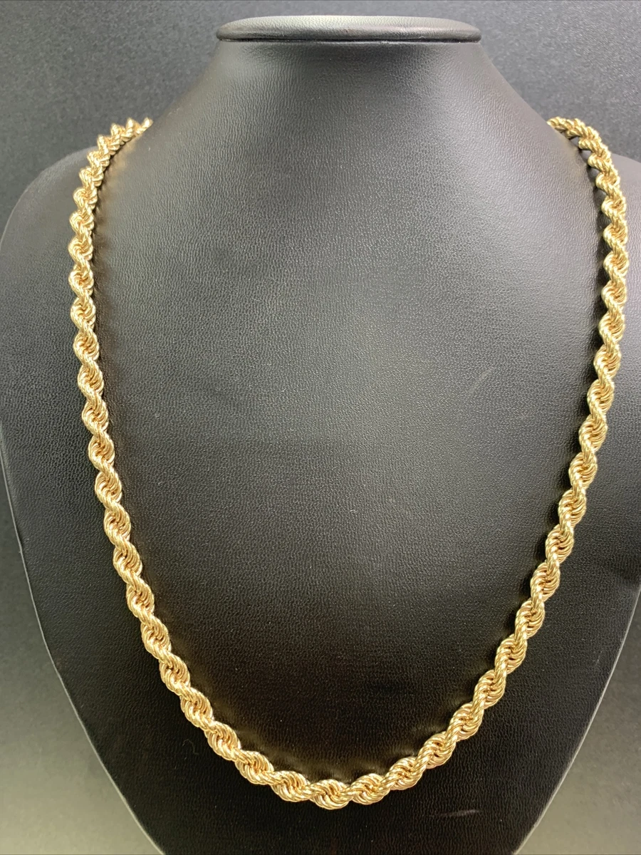 Rope link gold online chain