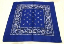 Halloween Paisley Dark Blue Bandanna Face Mask,Head Wrap,Scarf,Wristband-New