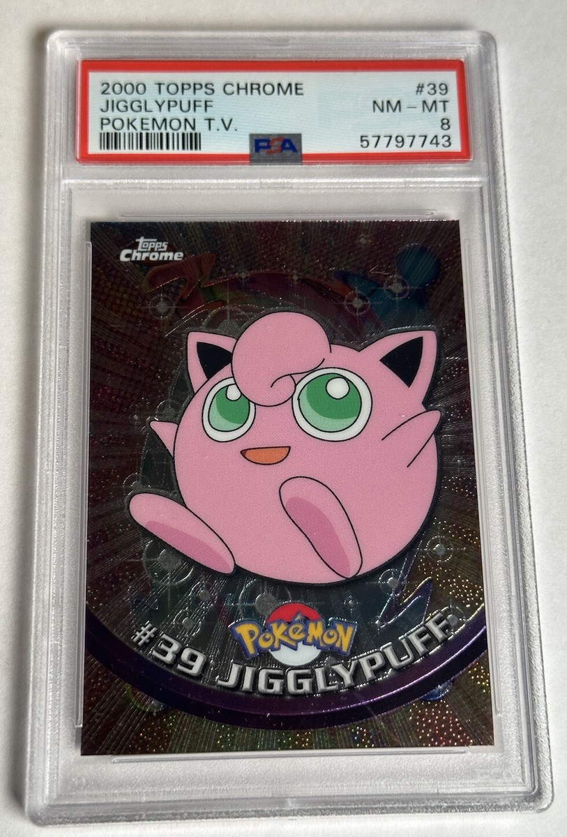 PSA 8 NM/MT Pokémon TV Jigglypuff #39 Topps Chrome 2000 Graded | eBay