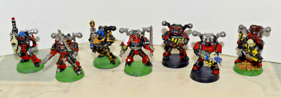 Warhammer 40k Chaos Space Marines Metall Eisen Krieger Havocs x 7 (OOP)