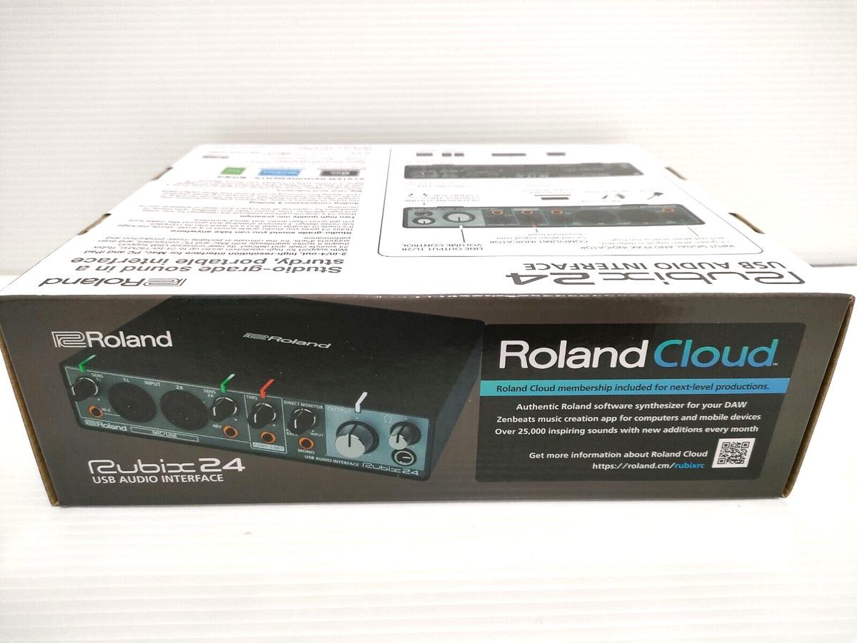 Roland USB Audio Interface Rubix24 2in/4out Cloud Portable Black