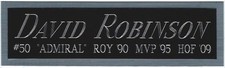 DAVID ROBINSON SPURS NAMEPLATE AUTOGRAPHED Signed Basketball-JERSEY-PHOTO-FLOOR