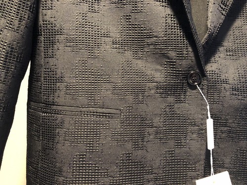 Max Mara Marica Women's Textured Herringbone Blazer Black Sz 10 $995 - Picture 4 of 9