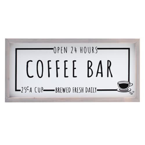 Athena's Elements Coffee Bar Signs Decor Funny Kitchen Decor Pine