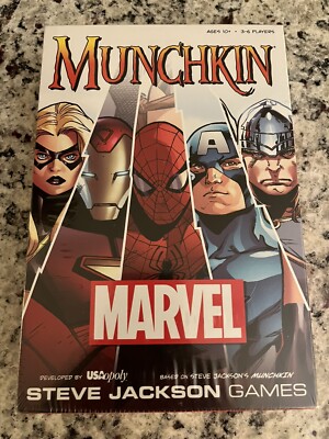 Munchkin Marvel USAopoly Steve Jackson Games Sealed Card Game