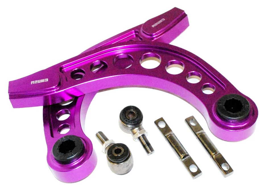 KIT BRAZO CONTROL INCLINACIÓN TRASERA MORADA EMUSA apto 06-13 HONDA CIVIC FA FG JDM Foto 2 de 4