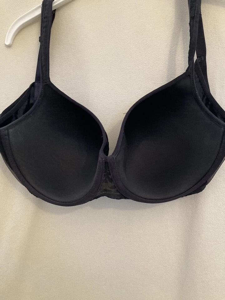 Sutiã Avenue Body preto sobreposição de renda acolchoado UW tamanho 44 D - Imagem 4 de 4