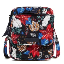 🐇 VERA BRADLEY RFID Mini Hipster WINTER FOREST Crossbody Bag Purse NEW $75￼