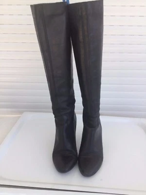 Bottes Noires - MINELLI - Taille 38 - Cuir - Photo 1/4