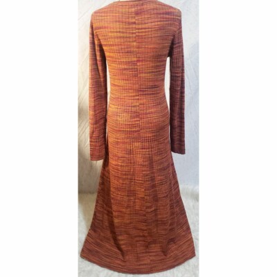 Banana Republic Maxi Dress Medium Tall Knit Long Sleeve Stripe