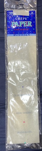 Crepe Paper Gray 20” x 7.5” - Picture 2 of 2