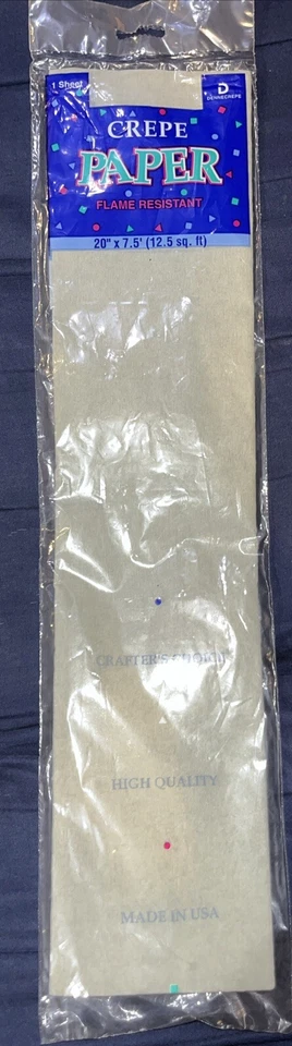 Crepe Paper Gray 20” x 7.5” - Image 2 of 2