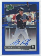 2020 Donruss Optic Rated Prospects Signatures Blue Alex Kirilloff Auto 38/50