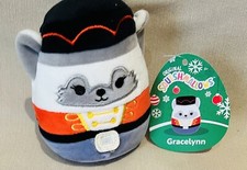 Squishmallows 5" GRACELYNN the arctic Fox Nutcracker soldier NEW 2023