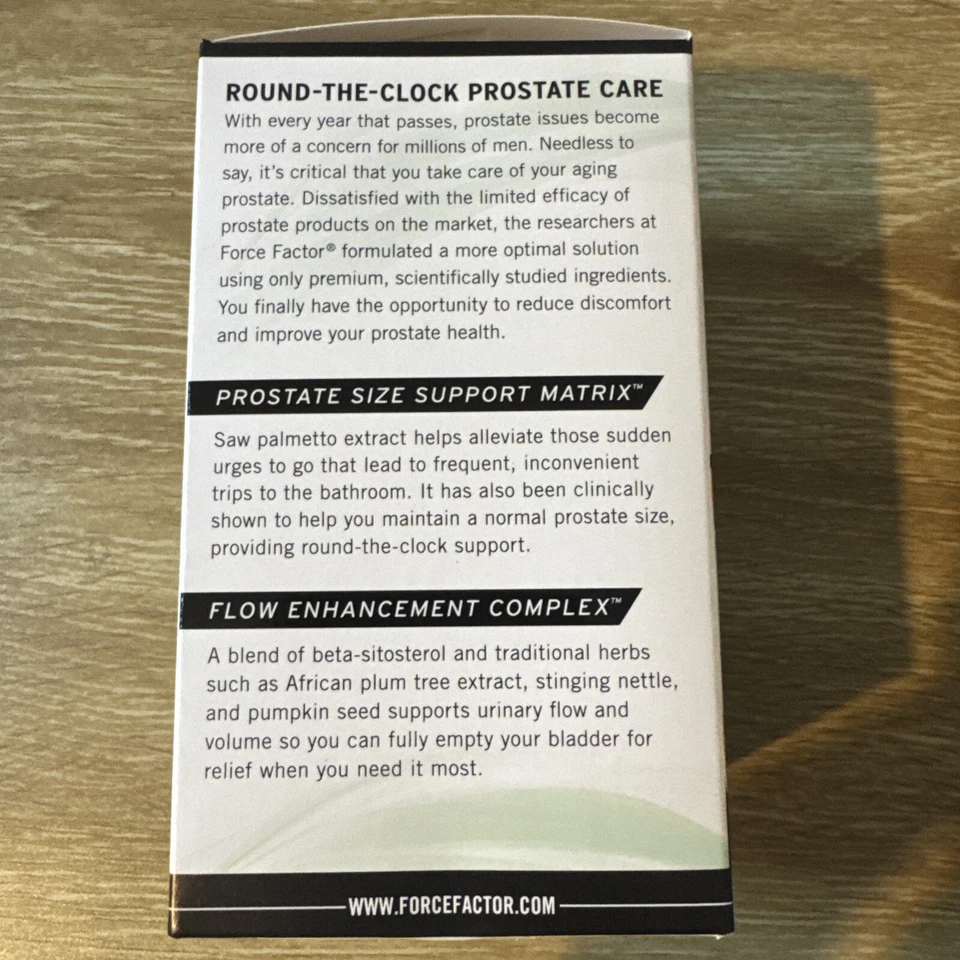 Suplemento de apoyo para la próstata Force Factor - 120 cápsulas blandas Foto 4 de 4