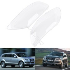 Pair Front Headlight Lens Headlamp Cover For Audi Q7 2006-2015 #4L0941029/30
